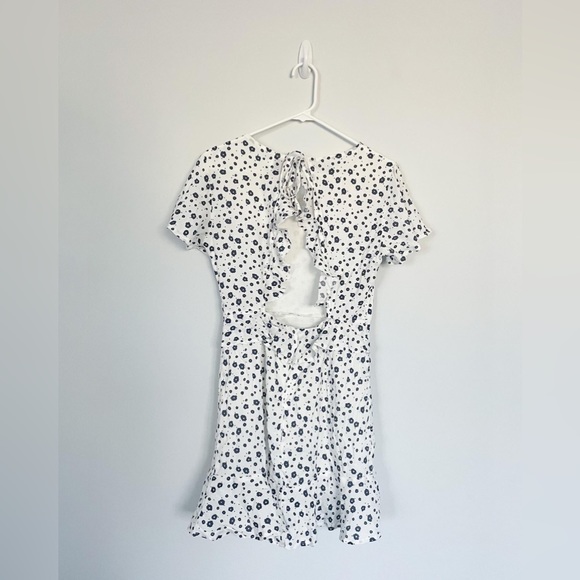 NWT Blue Floral Princess Polly Mini Dress - Picture 3 of 3